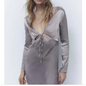 Zara Satin Mini Dress